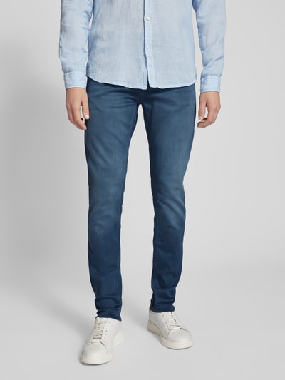 CARS JEANS Slim fit jeans met labeldetail, model 'BLAST' Blauw - 4