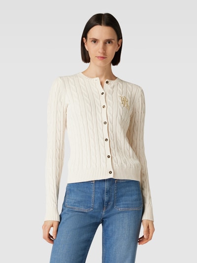 Lauren Ralph Lauren Strickjacke mit Knopfleiste Modell 'RALHAN' Offwhite 4