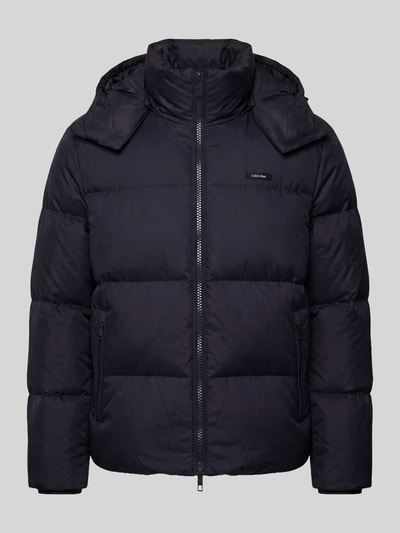 CK Calvin Klein Regular Fit Daunenjacke mit abnehmbarer Kapuze Marine 2