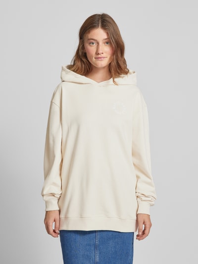 Hugo Blue Oversized Hoodie mit Statement-Print Beige 4