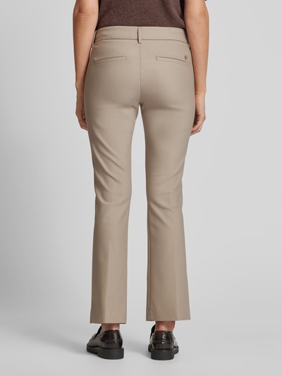 MOS MOSH Slim fit stoffen broek met steekzakken, model 'ELLEN NIGHT' Taupe - 5