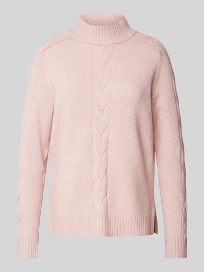 Betty Barclay Gebreide pullover met kabelpatroon Rosé - 2