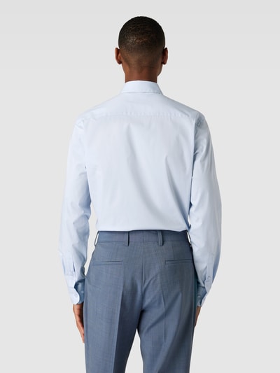 CK Calvin Klein Slim fit zakelijk overhemd met kentkraag, model 'POPLIN' Bleu - 5