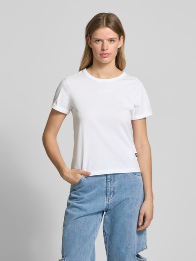 G-Star Raw T-Shirt mit Label-Stitching Weiss 4