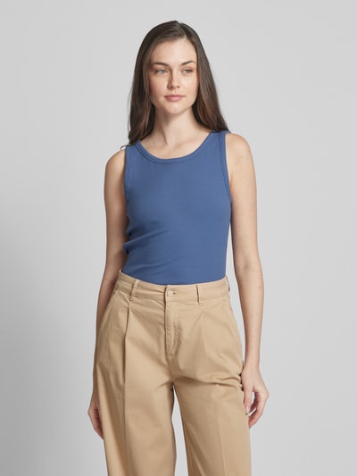 Oui Tanktop in riblook Bleu - 4