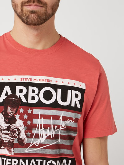 Barbour International™ Barbour International x Steve McQueen™ T-Shirt aus Slub Jersey Rot 3