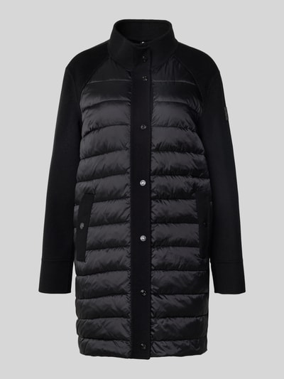 Marc Cain Knielanger Steppmantel aus Escorial Woll-Mix Black 2