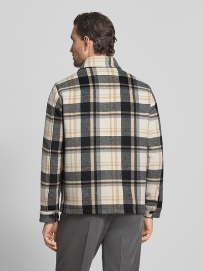 MCNEAL Regular Fit Hemdjacke mit Kentkragen Beige 5