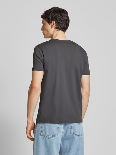 Alpha Industries T-Shirt mit Label-Print Anthrazit 5