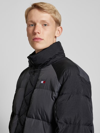 Tommy Jeans Płaszcz pikowany z kapturem Czarny 3