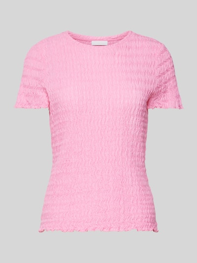 Rich & Royal T-shirt met structuurmotief Roze - 2