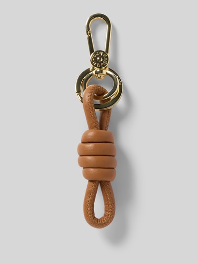 Abro Brelok do kluczy ze skóry naturalnej z wyhaftowanym logo Koniakowy 1