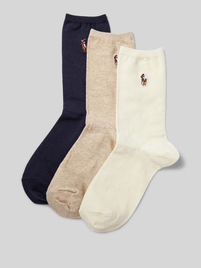 Polo Ralph Lauren Socken mit Logo-Stitching im 3er-Pack Dunkelblau 1