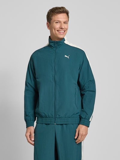 PUMA PERFORMANCE Oversized trainingsjack met opstaande kraag Flessengroen - 4