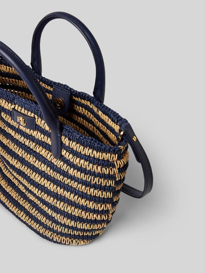 Lauren Ralph Lauren Tote Bag in Flecht-Optik Modell 'BRIE' Marine 5