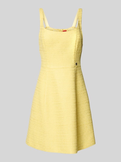 HUGO Minikleid mit Strukturmuster Modell 'Katera' GELB 2