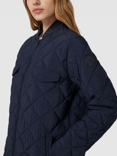 Fuchs Schmitt Steppjacke mit Label-Patch Marine 3