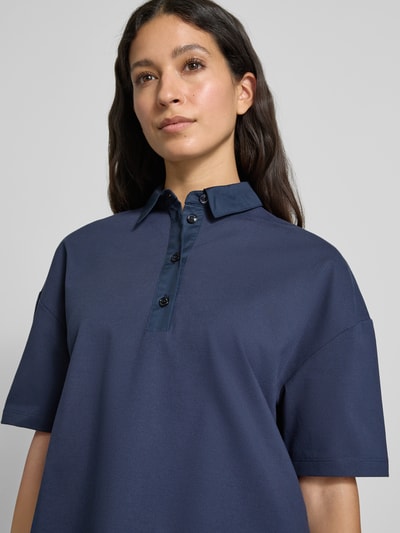 MM Regular fit blouseshirt van katoenmix, model 'NAVE' Marineblauw - 3