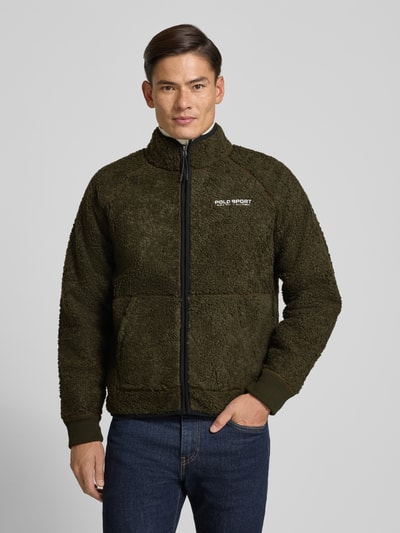 Polo Ralph Lauren Sweatjack met opstaande kraag Olijfgroen - 4