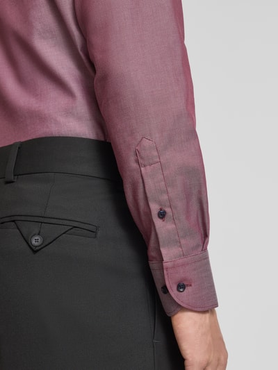 ETERNA Koszula biznesowa o kroju Modern Fit z kołnierzykiem typu kent Czerwony 3