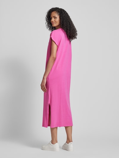 Jake*s Casual T-shirtjurk met kapmouwen Fuchsia gemêleerd - 5