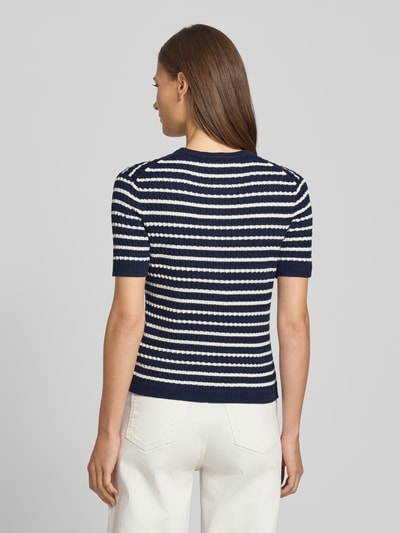 Tommy Hilfiger Regular Fit Strickjacke aus reiner Baumwolle Marine 5