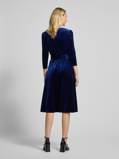 Lauren Ralph Lauren Knielanges Kleid mit 3/4-Arm Modell 'CARLYNA' Blau 5