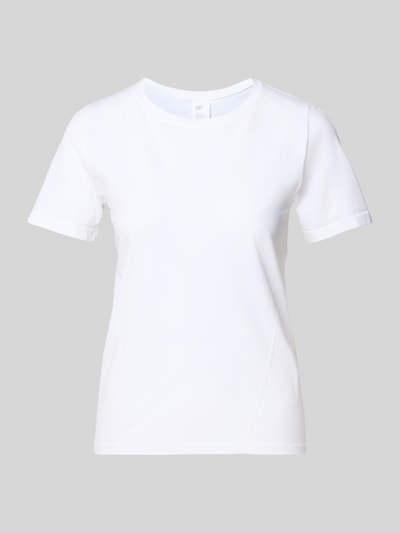 Productfoto, wit Regular Fit T-Shirt met ronde hals model 'Feather' van Fabletics, elastische materiaalmix, ruglengte maat S: 54 cm