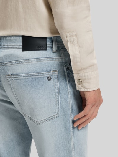 BOSS Orange Jeans o kroju regular fit z mieszanki bawełny model 'REMAINE' Jasnoniebieski 3