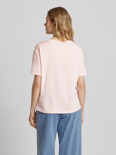 Smith and Soul T-Shirt mit Label-Stitching Rosa 5