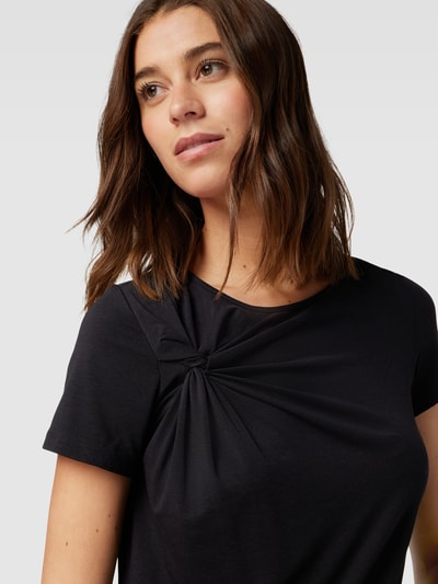 Weekend Max Mara T-Shirt mit Raffungen Modell 'PERGOLA' Black 3