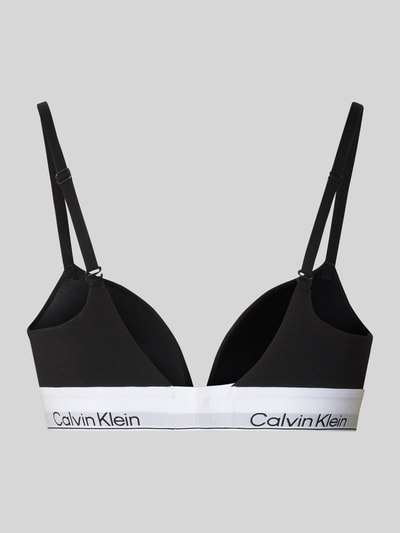 Calvin Klein Underwear Push-up-bh met label in band Zwart - 3