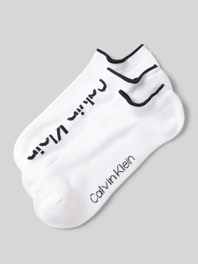 CK Calvin Klein Socken mit Label-Print im 3er-Pack Weiss 1