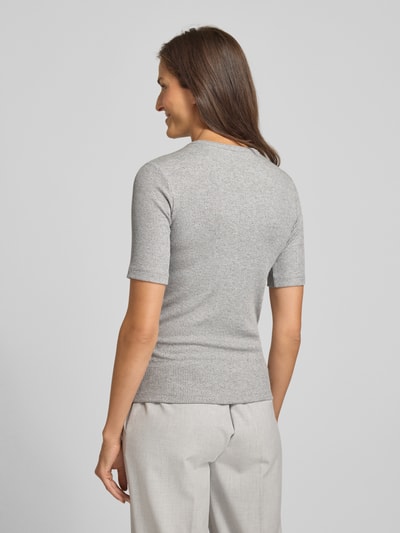 OPUS Strickshirt mit Rundhalsausschnitt Modell 'Sulchen' Hellgrau 5