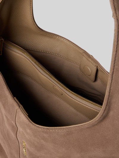 Hey Marly Shopper aus Rindsleder Modell 'Alltime Lover Suede' Taupe 5