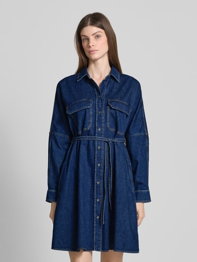 Weekend Max Mara Ausgestelltes Hemdblusenkleid aus Baumwoll-Denim Modell 'BALENIO' Jeansblau 4