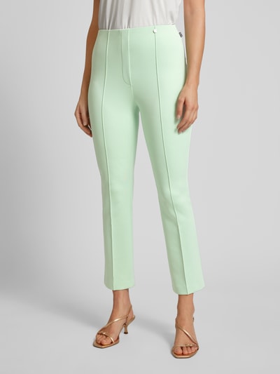 Marc Cain Stoffen broek met bandplooien, model 'FREDERICA' Mintgroen - 4