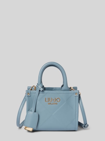 Liu Jo White Handtasche mit Label-Applikation Modell 'RIDHI' Rauchblau 2