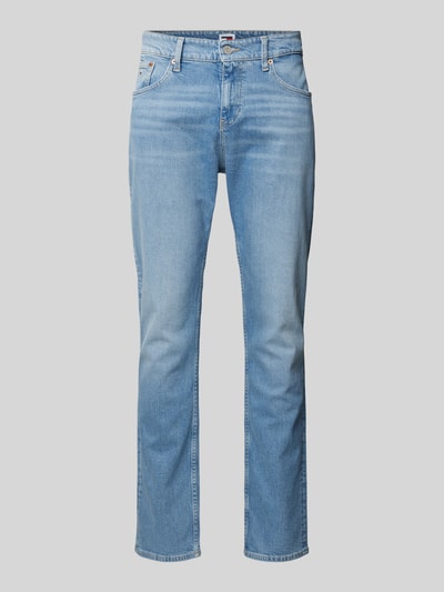 Tommy Jeans Regular straight fit jeans met labelstitching, model 'RYAN' Blauw - 2