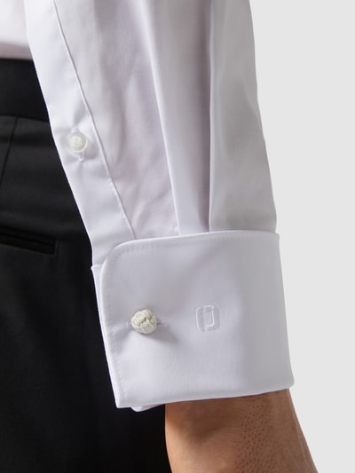 OLYMP Level 5 Slim Fit Business-Hemd aus Popeline Weiss 3