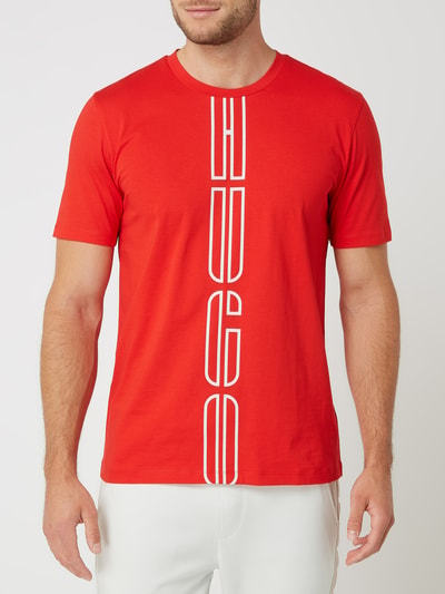 HUGO T-Shirt mit Logo-Print Modell 'Darlon' Rot 4