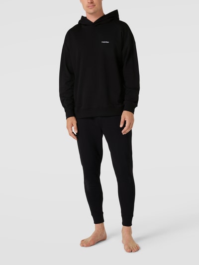 Calvin Klein Underwear Hoodie met labelstitching, model 'HOODIE' Zwart - 1