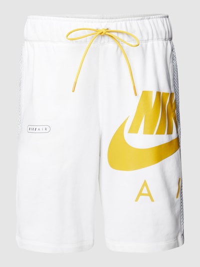 Nike Sweatshorts mit Label-Print Weiss 2