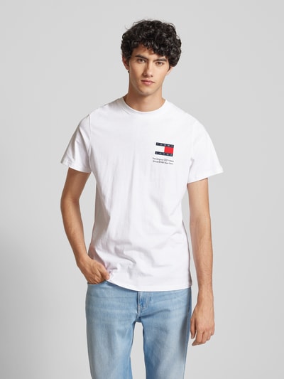 Tommy Jeans T-shirt met labelprint Wit - 4