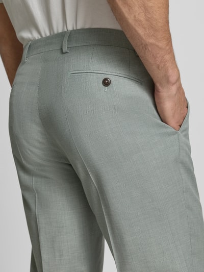 bugatti Regular Fit Stoffhose mit Bügelfalten Lind 3