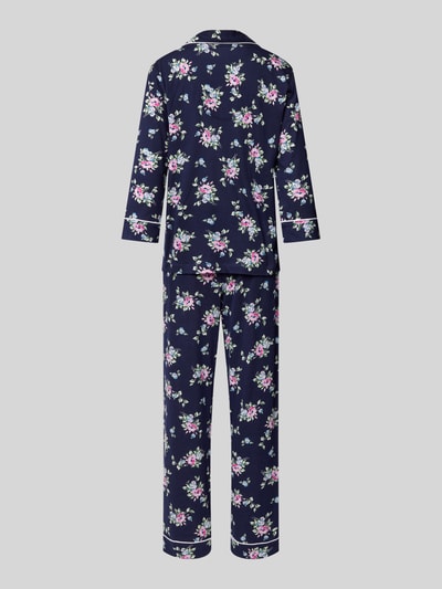 Lauren Ralph Lauren Pyjama mit Logo-Stitching Dunkelblau 3