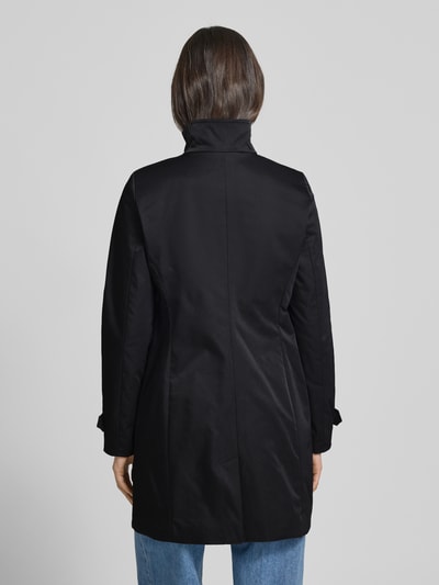 Christian Berg Woman Selection Trenchcoat mit Stehkragen und Ärmelriegeln Black 5