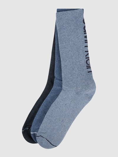 CK Calvin Klein Socken mit Stretch-Anteil im 3er-Pack  Blau Melange 1