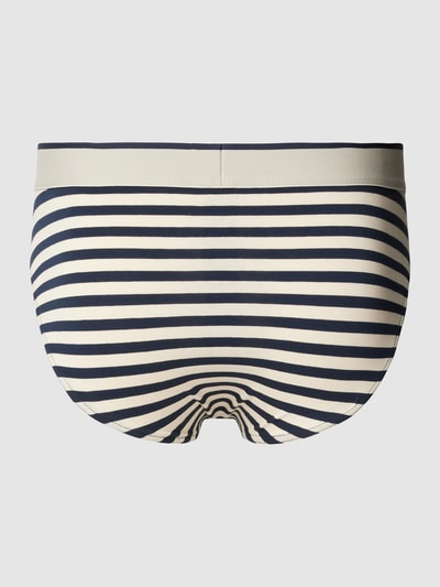 Emporio Armani Slip met label in band in een set van 2 stuks Marineblauw - 3