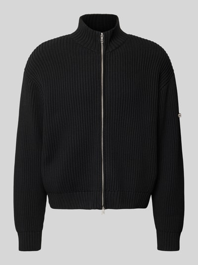 RETERNITY relaxed fit gebreid jack van puur katoen model 'L’ATELIER' Zwart - 1